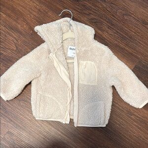 Old Navy Tan Sherpa Kids Puffer Jacket